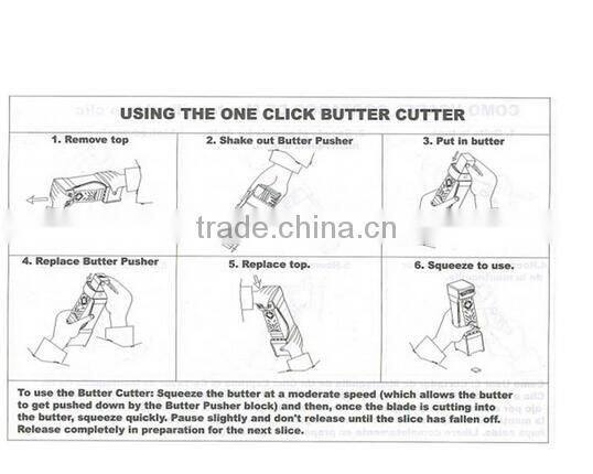 CY162 One Click Stick Butter Cutter with Stainless Steel Blade