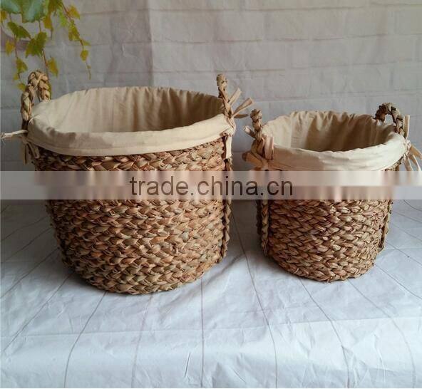 2017 cheap promotion foldable factory price rattan storage bin bag