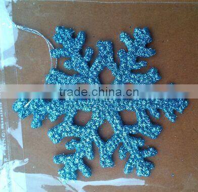 15051801 Hot Sale plastic christmas plastic glitter snowflake