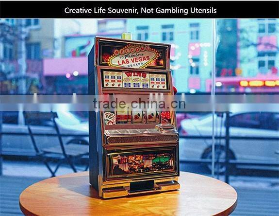 Creative Design Piggy Bank With LED Light, Multi-functional Decorative Lucky Slot Machine Design Piggy Bank With Funny Games