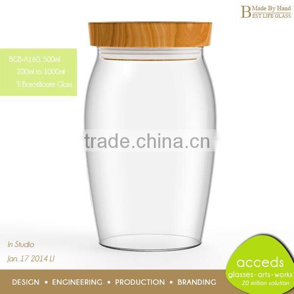 Wholesale Cheap Borosilicate Honey Glass Container