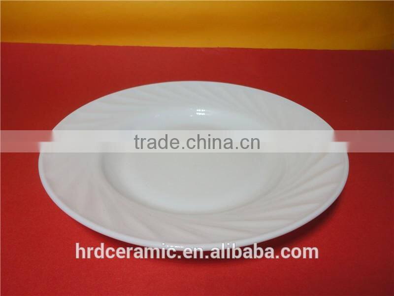 European design opal dinner set 8" opal glass dinner plates