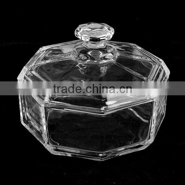 Crystal Glass Candy Buffet Jar with Lid