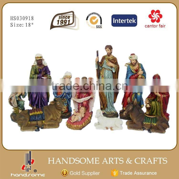 18 Inch Resin Souvenir Home Decoration Religious Items Christmas Nativity Set