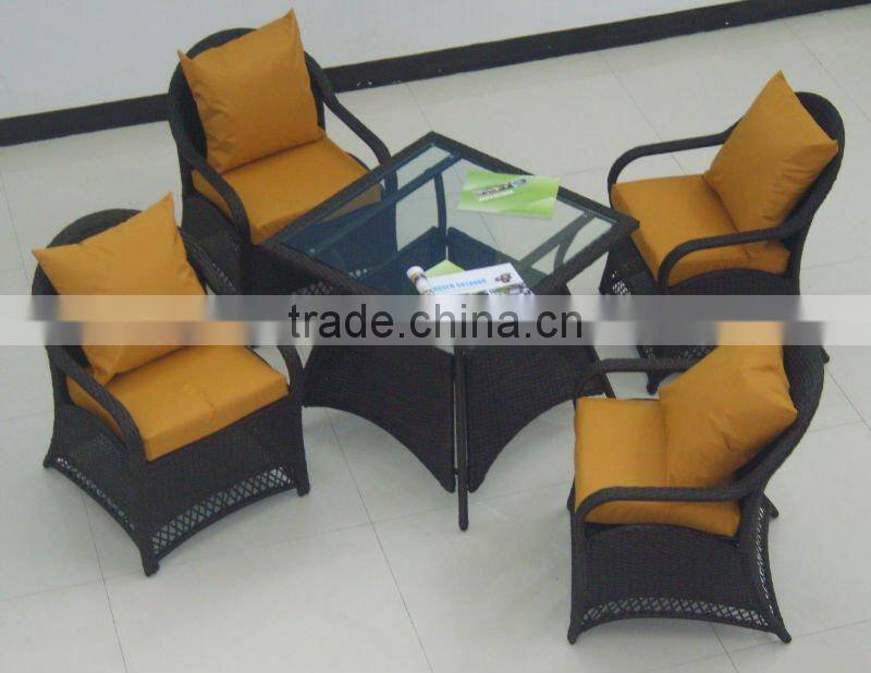 rattan dining table and chair or cane dining set