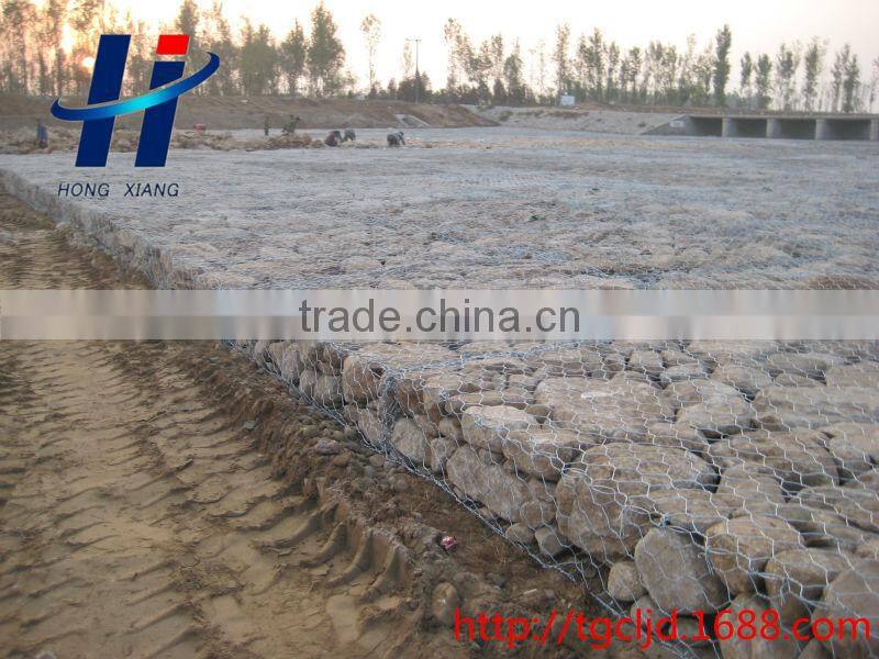 high quality 5% Galvalume 100 x 120 (2.5) gabion box for revetment