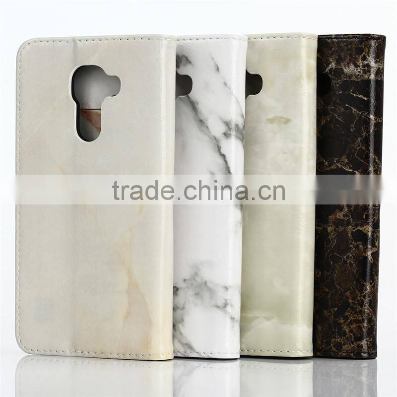 Noble design high quality marble PU card bumper/pocket cell phone case for Blackberry DTEK60
