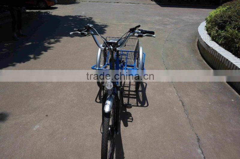 Danish three wheel pedal assisted cargo electric bike for sale