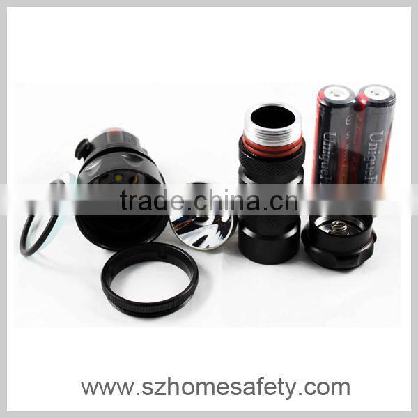 Professional rechargeable diving led flashlight equipment