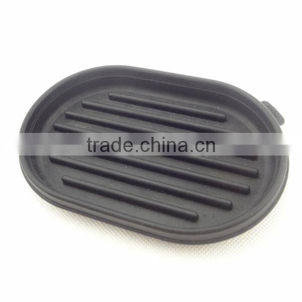 2014 brand new black silicone travel soap holder