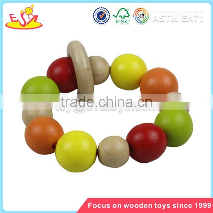 Wholesale children musical wooden sound toy top quality baby wooden sound rattle toy W08K001