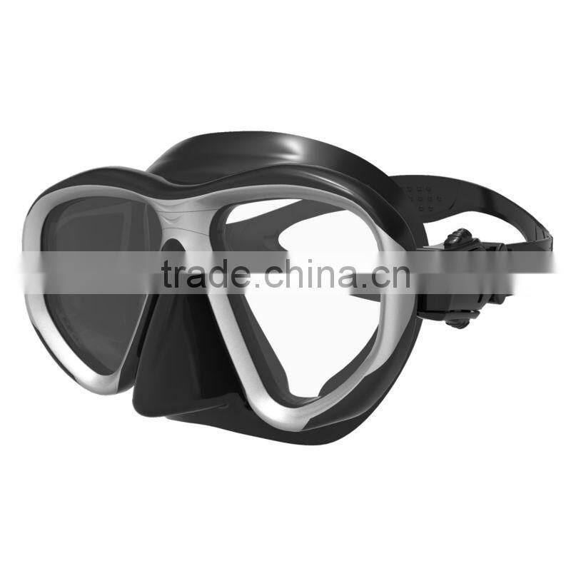 New Proffessional TEMPERED GLASS ,Diving Mask,face plates(MK-2400)