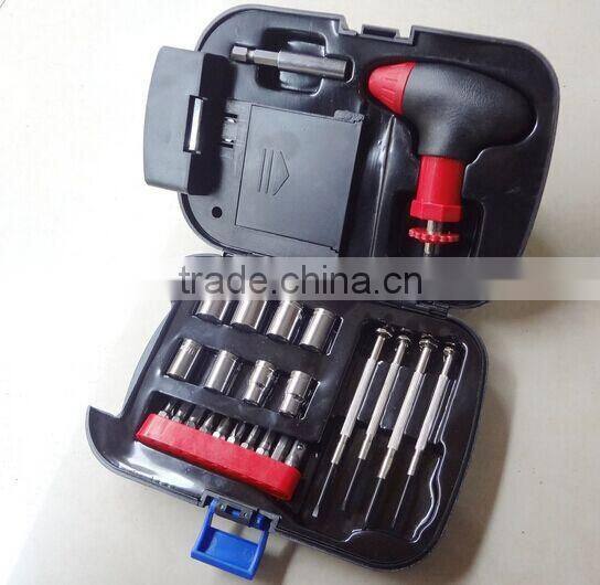 25pcs Emergency hand tools set/kit with LED flashlight torch