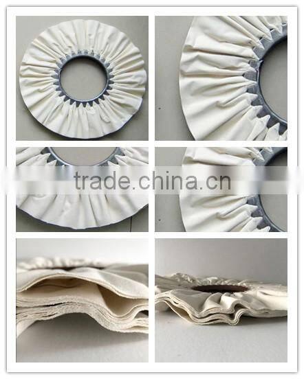 18" Cotton Cloth Buffing Wheel Airway Grinding Polishing Abrasive Fabric Disc Sisal Pad stitched Biased Felt