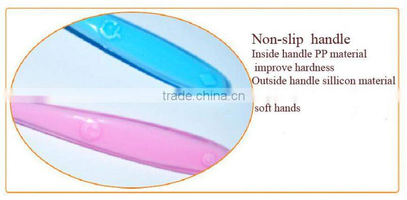 sillicon baby feeding training spoon