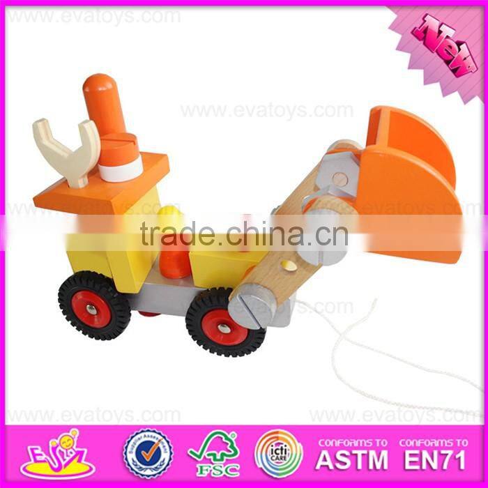 2016 new design kids changeable wooden nut toy,diy children wooden nut toy W03C021