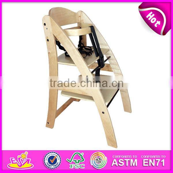 2015 new baby high chair,solid wood high chair,hot sale baby high chair W08F015