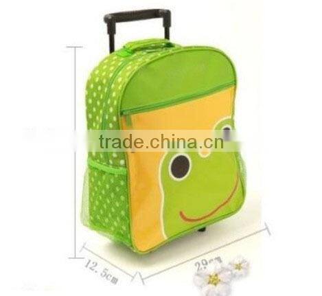Simple and convenient trolley bag for school with polyester