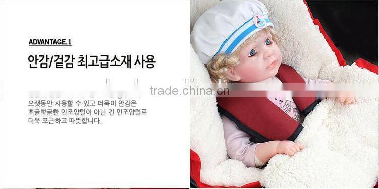 New Multi function baby sleeping bag Envelope type warm baby sleeping bag winter thick and cotton carts