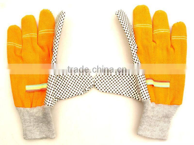 Cotton Garden Glove With PVC Dots