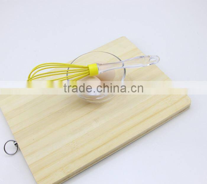 Novelty Yellow Silicone Whisk with Soft Acrylic Handles