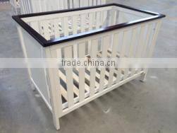 solid beech wood round cot baby crib sheets