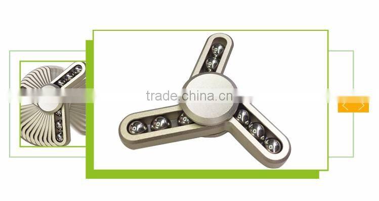 Best selling 3d metal hand toy gyroscope fingertip spinner