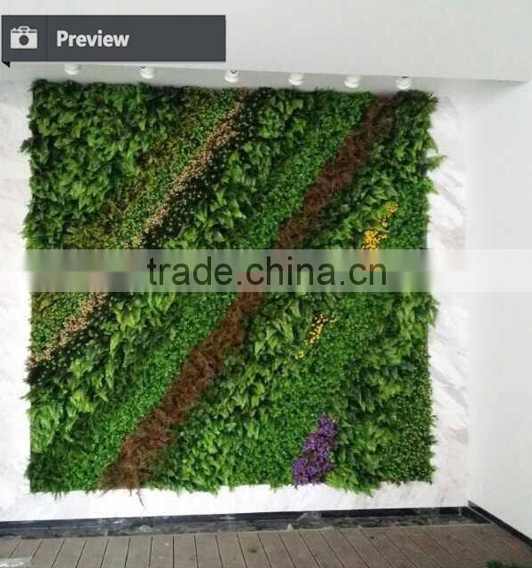 Cheap new Artificial vertical wall garden planter high quality fake green wall