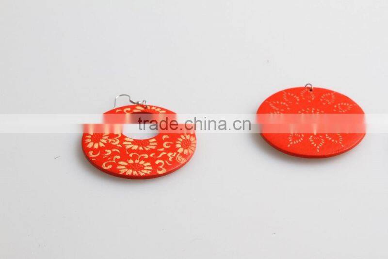 Unfinish African Wooden Earrings