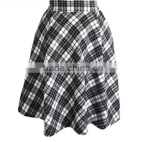 Fashion 2015 Autumn Winter Casual High Waist Midi Women Girl Knee-Length Skirt