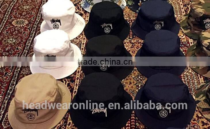 Custom Fashion High Quality Embroidery Bucket Hat of 100%cotton