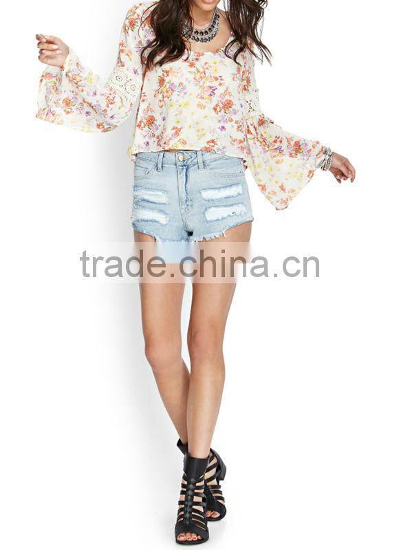 New fashion blouse printed for lady