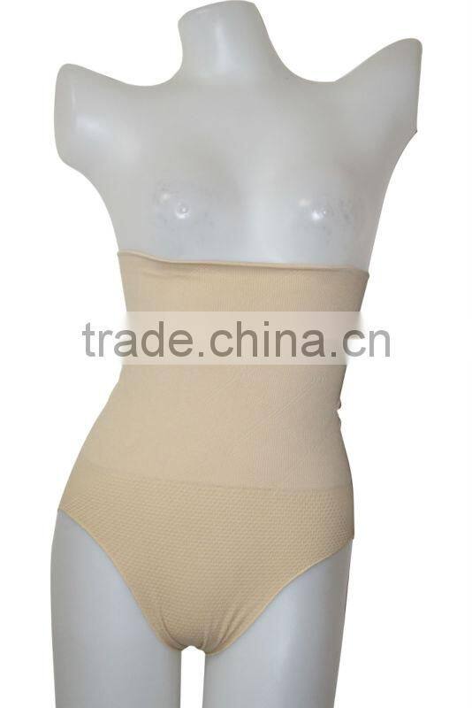 Seamless lady slimming panties / high waist briefs panty for lady