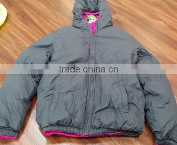 wholesale winter coat reversible style stock lot garments