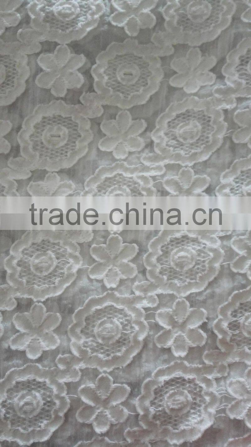 high quality cutting flower jacquard for women's dress