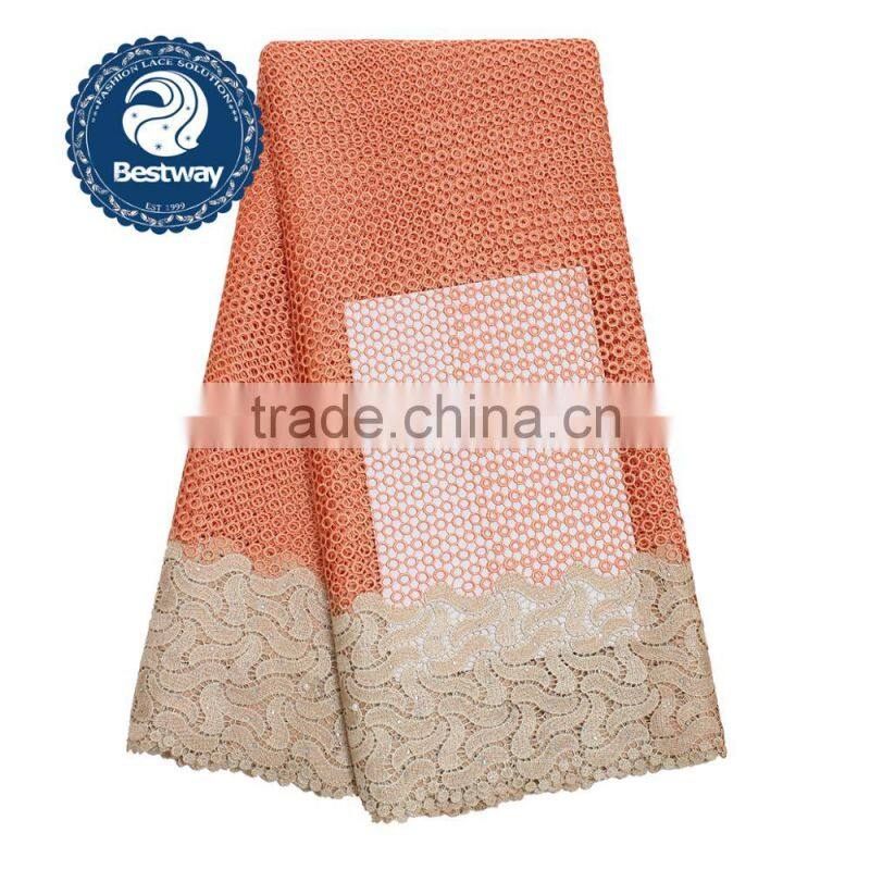 Plain and elegant guipure lace trim sewing lace cupion lace fabric with high quality CP 1059
