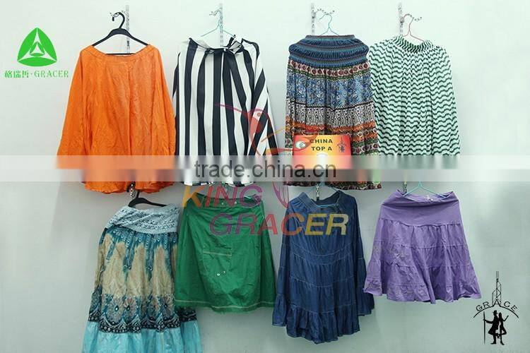 Bales Of Mixed Ladies Cotton Skirt High Quality Canada style Used Clothing Ontario style