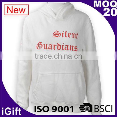 BSCI Factory Audit White Hoodie Sweatshirt Woman