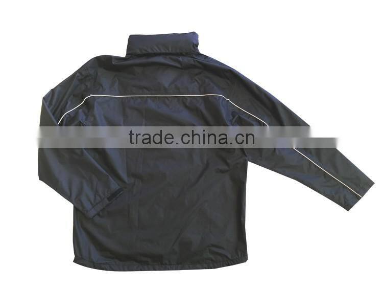 Wholesale oxford cloth security jacket waterproof rain suit