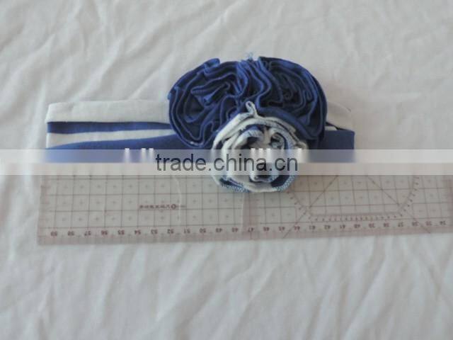 boutique stretch hairbands for baby girls cheap remake elastic sport stripe headbands for children flower hairwear