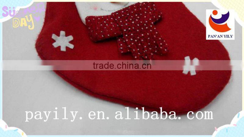 fashion Santa pattern non-woven wholesale christmas stockings