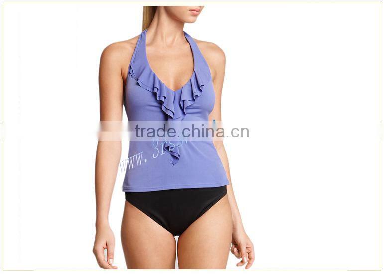 halter neck tankini swimwear