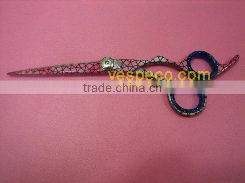 Color razor edge scissors, Paper coated , Ball Bearing Screw