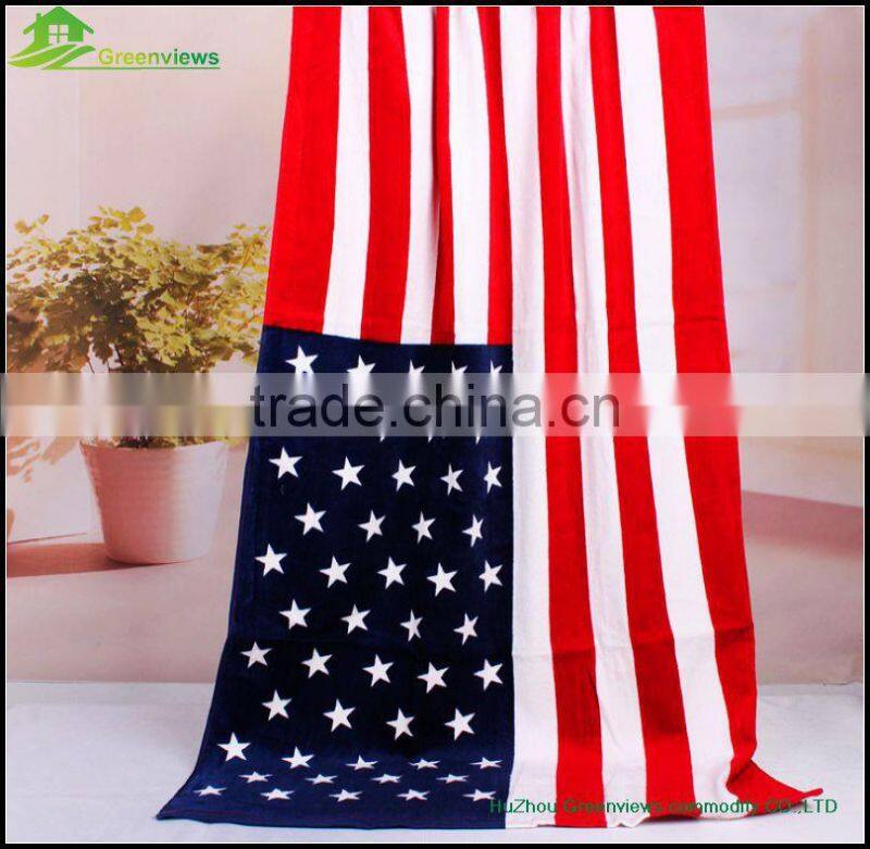 Custom Print Beach Towel 100% Cotton Printed Towe national flag printing beach towels flag beach towel