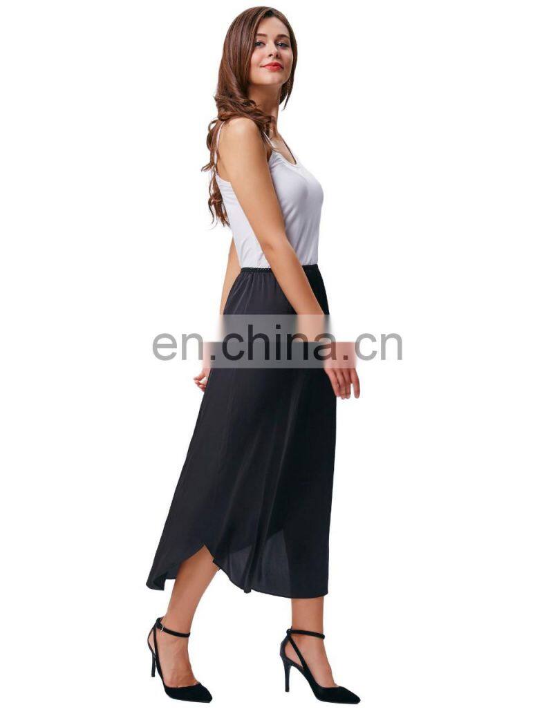 Kate Kasin Women's 35" Comfortable Satin Waist Slip Half Slip Undergarment KK000264-1