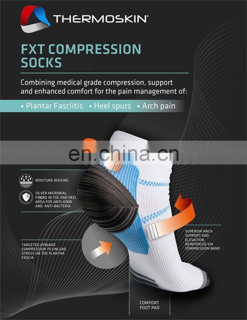 Foot Compression Socks For Plantar Fasciitis Heel Spurs Pain Sport Running Sock #YLW-07