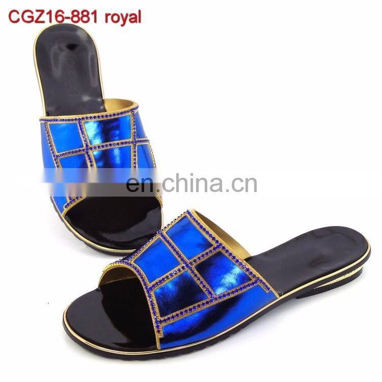 ladies slipper with stones