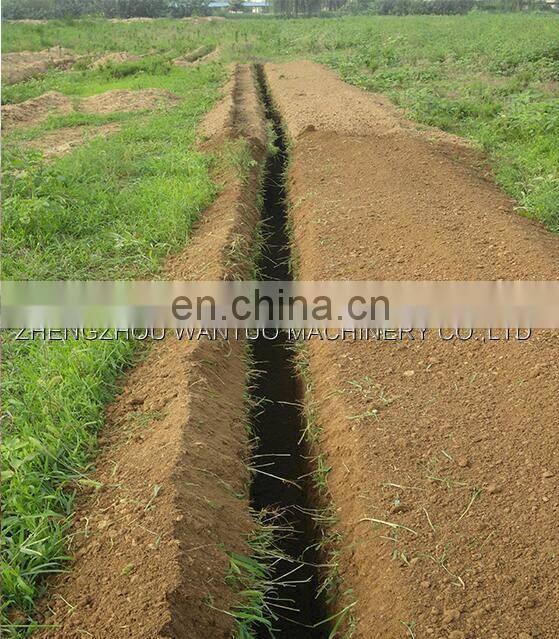 Ditcher with big tractor in agriculture and forestry machine