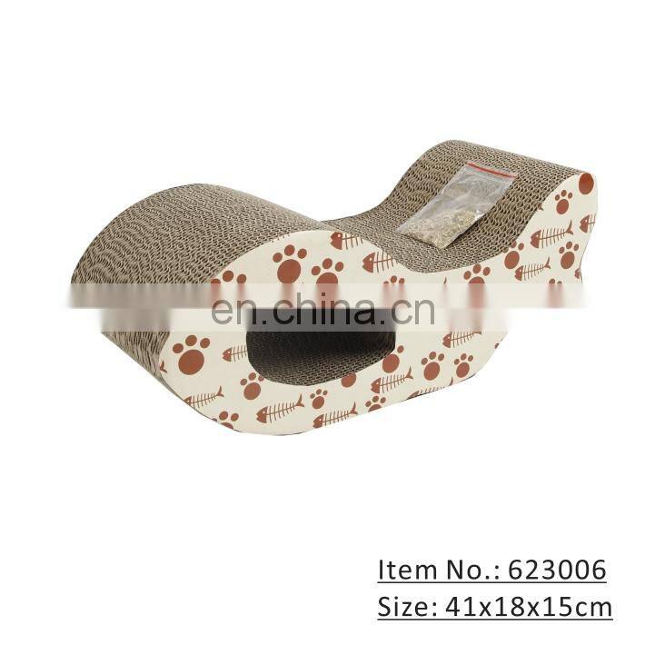 Cat toy corrugated cardboard cat scratcher pad cat scratcher board