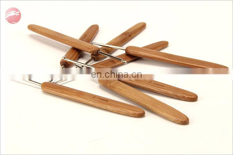8pcs Bamboo Crochet Hook Set DIY Knitting Needles Handle Home Knitting Weave Yarn Crafts Household Knitting Tools